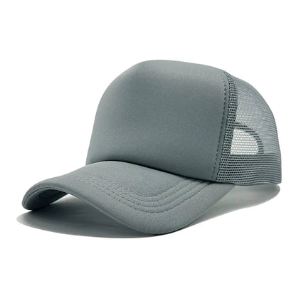 Unisex kapa, ležerna jednobojna mrežasta bejzbol kapa, podesiva s kopčom, snapback kape za žene i muškarce, hip hop trucker kapa, ulična moda, kapa za tatu