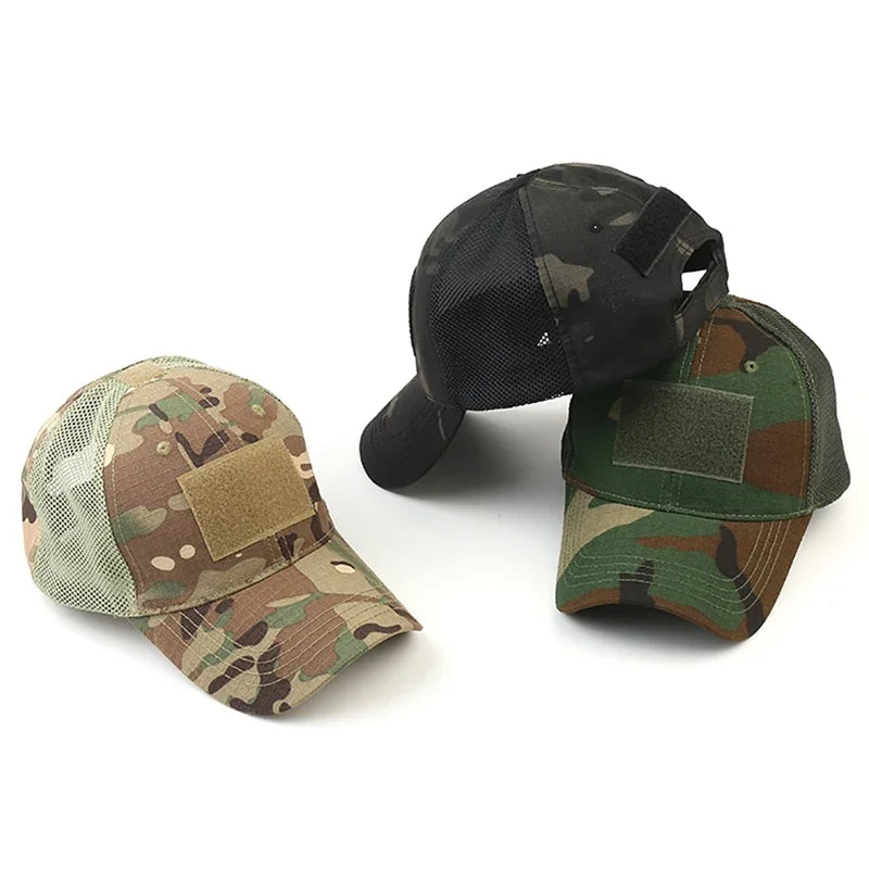 Unisex Sports Outdoor Sunscreen Quick-Drying Hat Men Casual Cap Female Unisex Camouflage Hunting Fishing Army Baseball Cap