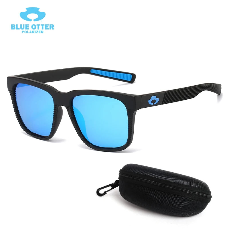 BLUE OTTER Polarized Sports Sunglasses UV400 for Cycling Fishing Running Driving Men Women Outdoor Eyewear with Box BT03