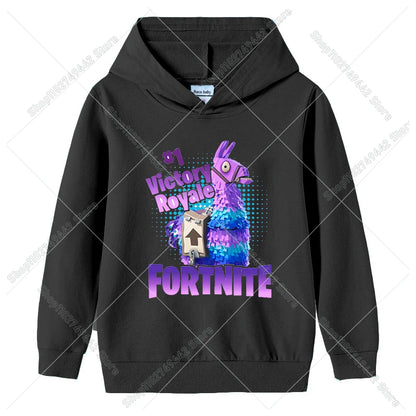 Dječja hoodie majica Fortnites za jesen, dukserica s kapuljačom za dječake i djevojčice, tanka trenirka, pulover dugih rukava, sportska dječja odjeća