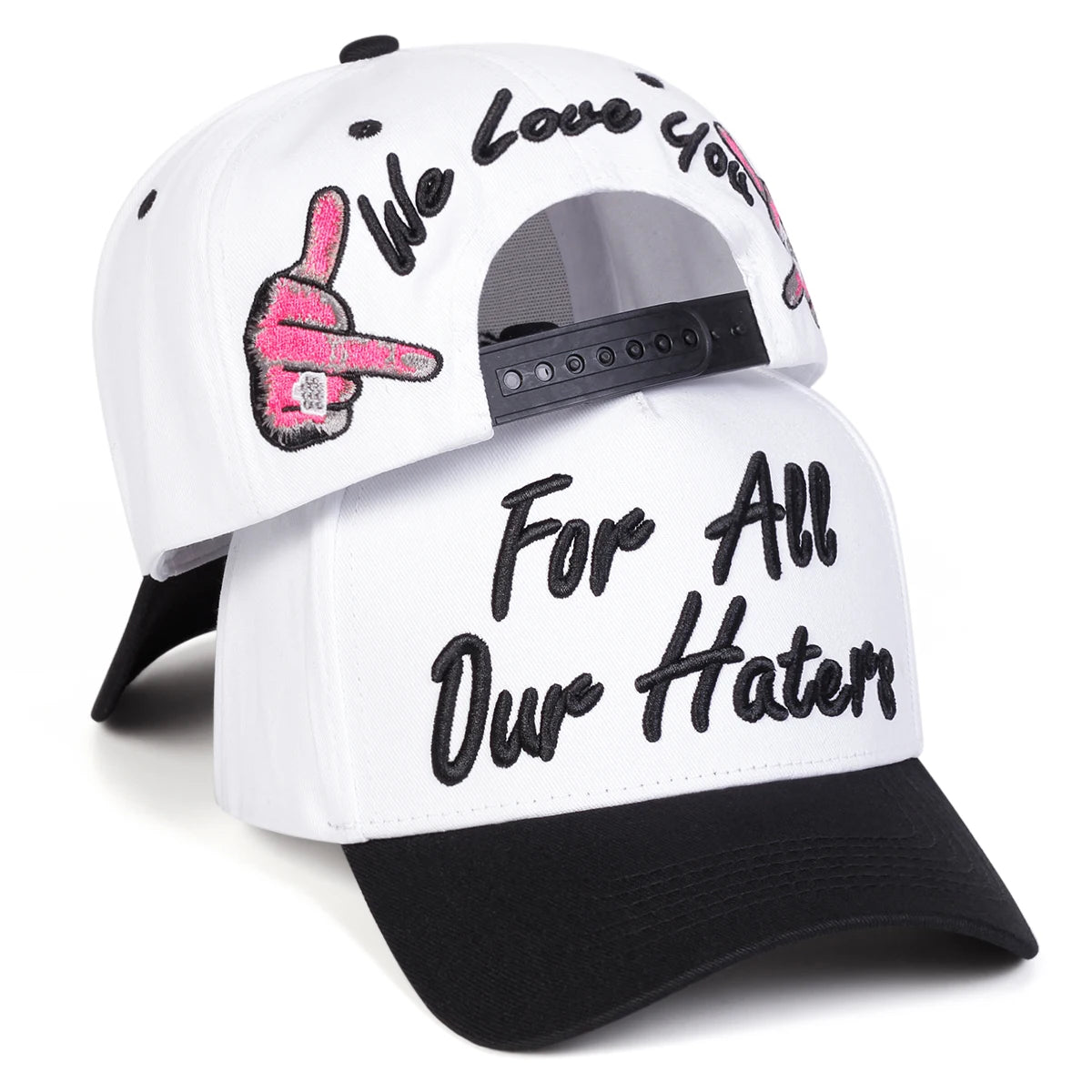 Unisex FOR ALL OUR HATERS Embroidery Baseball Caps Spring Autumn Outdoor Adjustable Casual Hats Sunscreen Hat Sports Cap