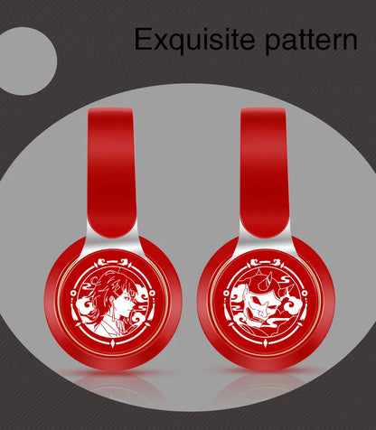 New Popular Bluetooth Headphones Stereo Headset Wireless Original Earphones Cosplay Game with MP3 FM & Microphone Students Gift