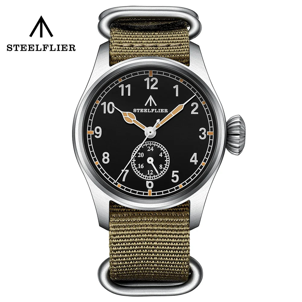 STEELFLIER Official SF746 Luxury Quartz Wristwatch Swiss Luminous VH60 Mute Movement 20Bar Waterproof Multi-time Zone Watches