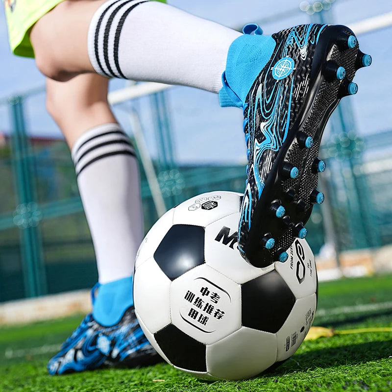 Chaussures de football professionnelles antidérapantes pour enfants, chaussures de sport d'extérieur pour garçons, baskets de futsal pour matchs et entraînements