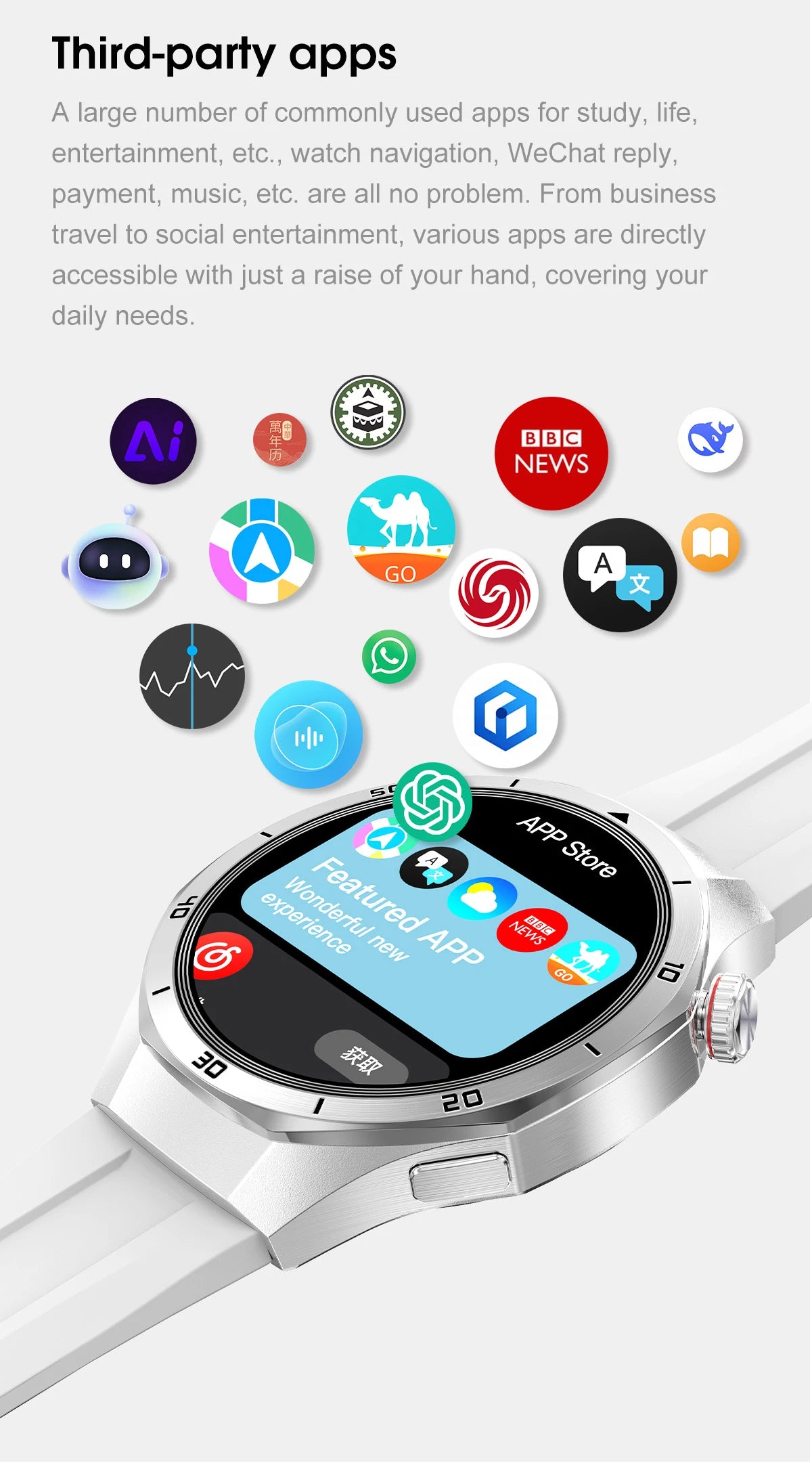 2026 New Watch 5 Pro Genuine Smart Watch GPS Map Navigation NFC Call 32GB memory Clock Built-in Video Music playback Smart Watch