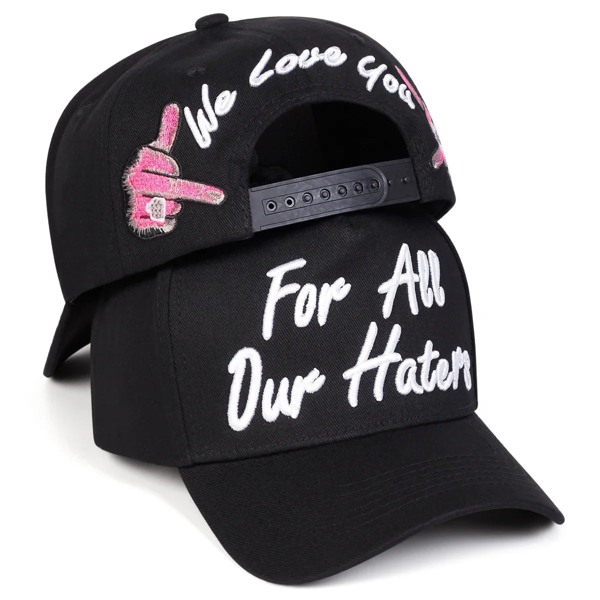Unisex FOR ALL OUR HATERS Embroidery Baseball Caps Spring Autumn Outdoor Adjustable Casual Hats Sunscreen Hat Sports Cap