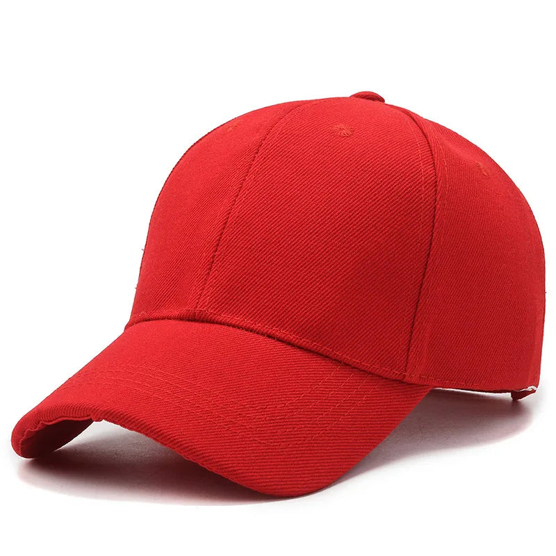 Unisex Cap Casual Plain Baseball Cap Adjustable Snapback Hats For Women Men Hip Hop Cap Street Dad Hat Simple Style Solid Color