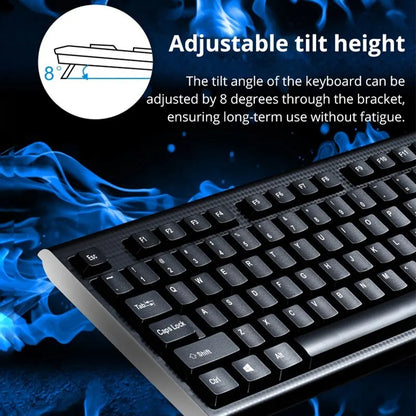 Teclado individual Q9 USB de porta quadrada, para escritório, empresa e casa, PS2 de entrada redonda, com fios, para computador de secretária
